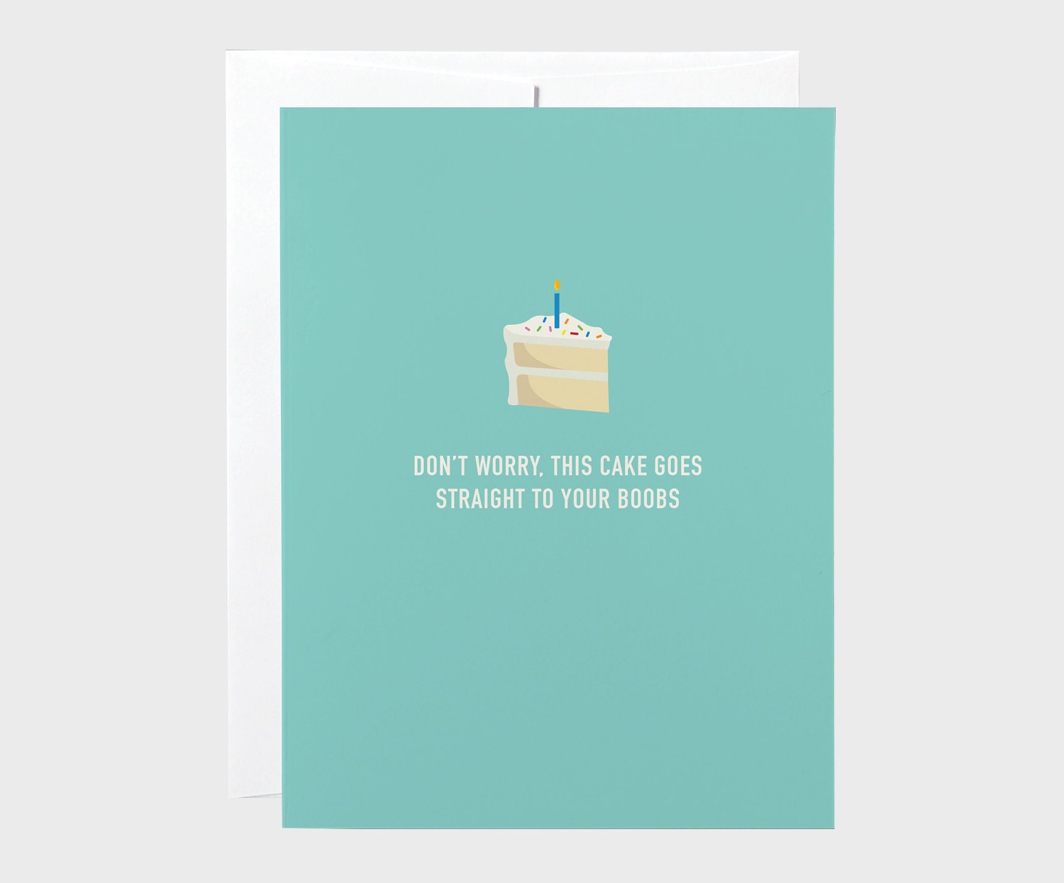 Funny Birthday Card Birthday Cake Boobs Card Birthday Cake