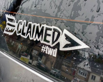 Walking Dead Daryl Dixon inspired CLAIMED decal
