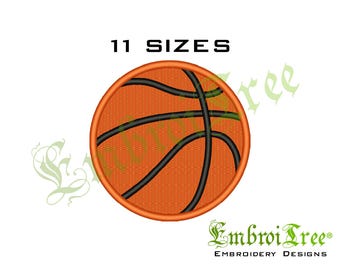 Basketball Embroidery Design - Machine Embroidery Designs - Sports Embroidery File - Instant Download