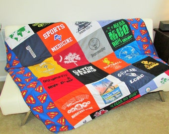 Regular TShirt Quilt - Baby Memory Quilt - T-Shirt Quilt - Memory Quilt - In Loving Memory - Custom Design Quilt - Custom Bed Quilt - Quilt