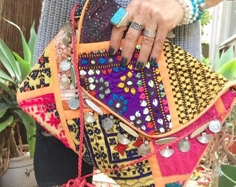 Vintage Clutch, Banjara Clutch, Ethnic Clutch, Boho Clutch, Gypsy Clutch, Indian Clutch, Tribal Bag, Banjara Bag