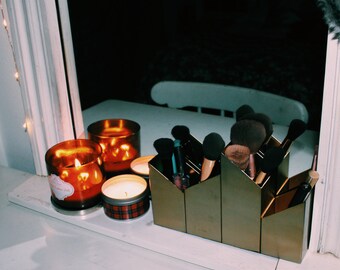 Geometric Makeup Brush Holder