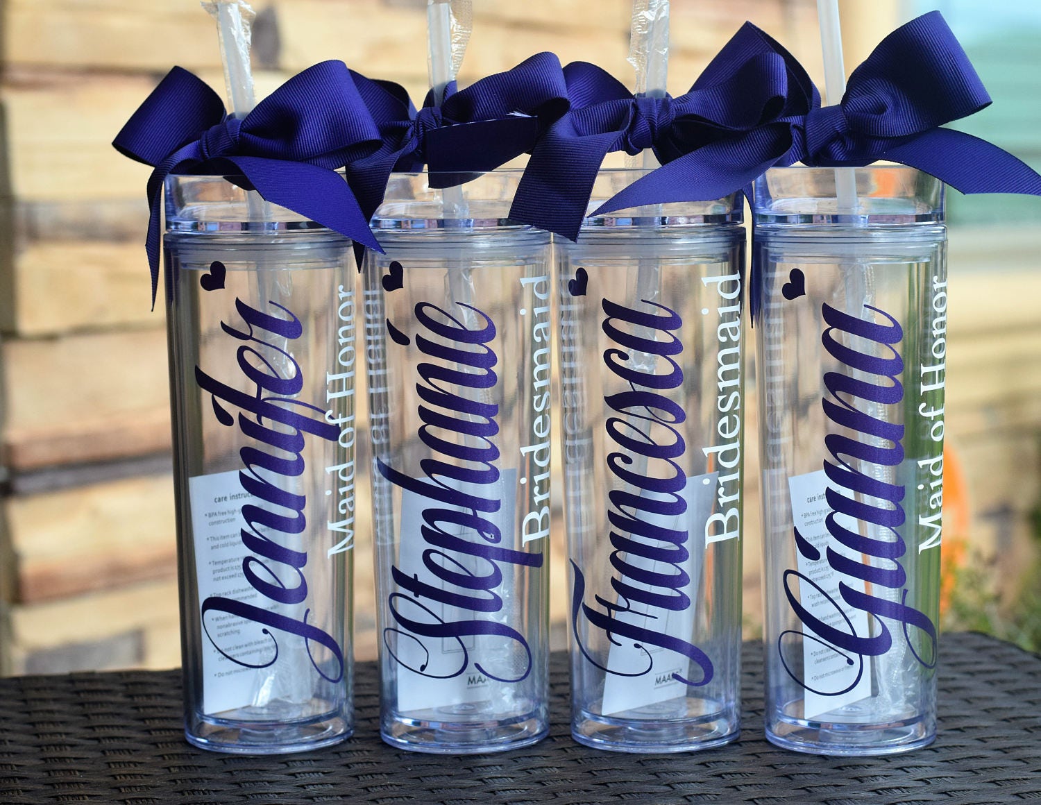 personalized tumbler bridesmaid gift bachelorette party