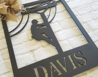 Linemen Wreath -Lineman Door Hanger - Wall Hanging - Housewarming Gift - Wedding Gift - Gift for Lineman