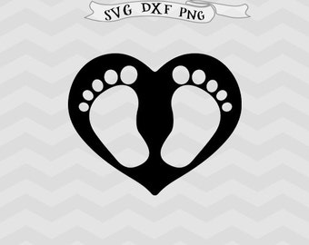 Free Free 60 Heart Newborn Baby Feet Svg SVG PNG EPS DXF File