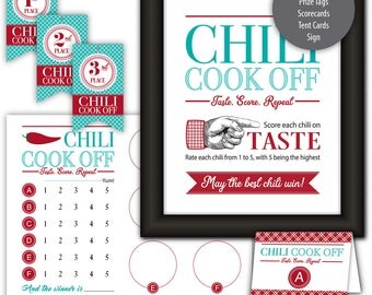 Chili Cook Off Kit --- Instant Download --- Printable --- #C550-PK