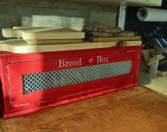 Bread Box , Made to Order , Custom Made , Distressed Finish , Farmhouse Style