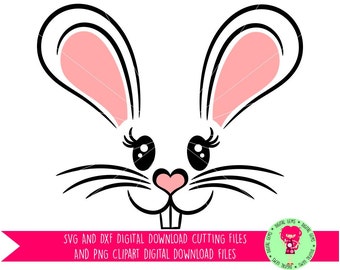 Download Bunny Rabbit Face Easter SVG / DXF Cutting Files For Cricut