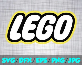 Lego SVG Iron On Decal Cutting File / Clipart in Svg, Eps, Dxf, Png Jpeg for Cricut Silhouette Legoland Lego logo movie