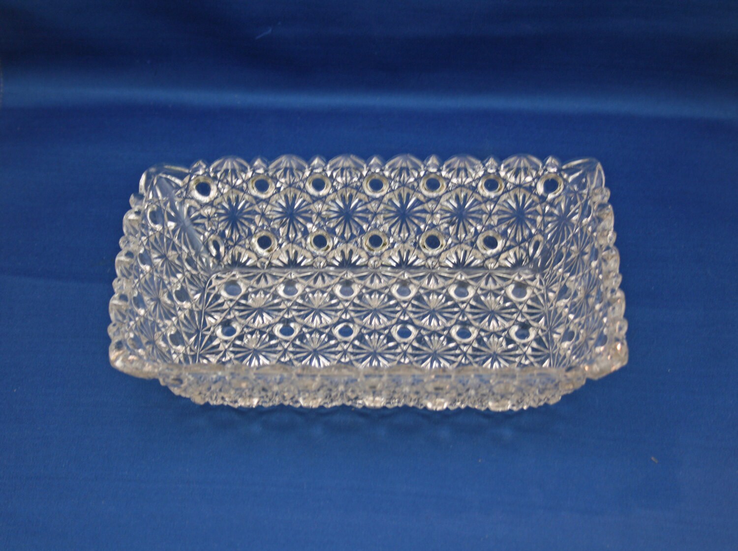 Antique EAPG Daisy and Button Rectangle Bread Dish circa 1890 bread