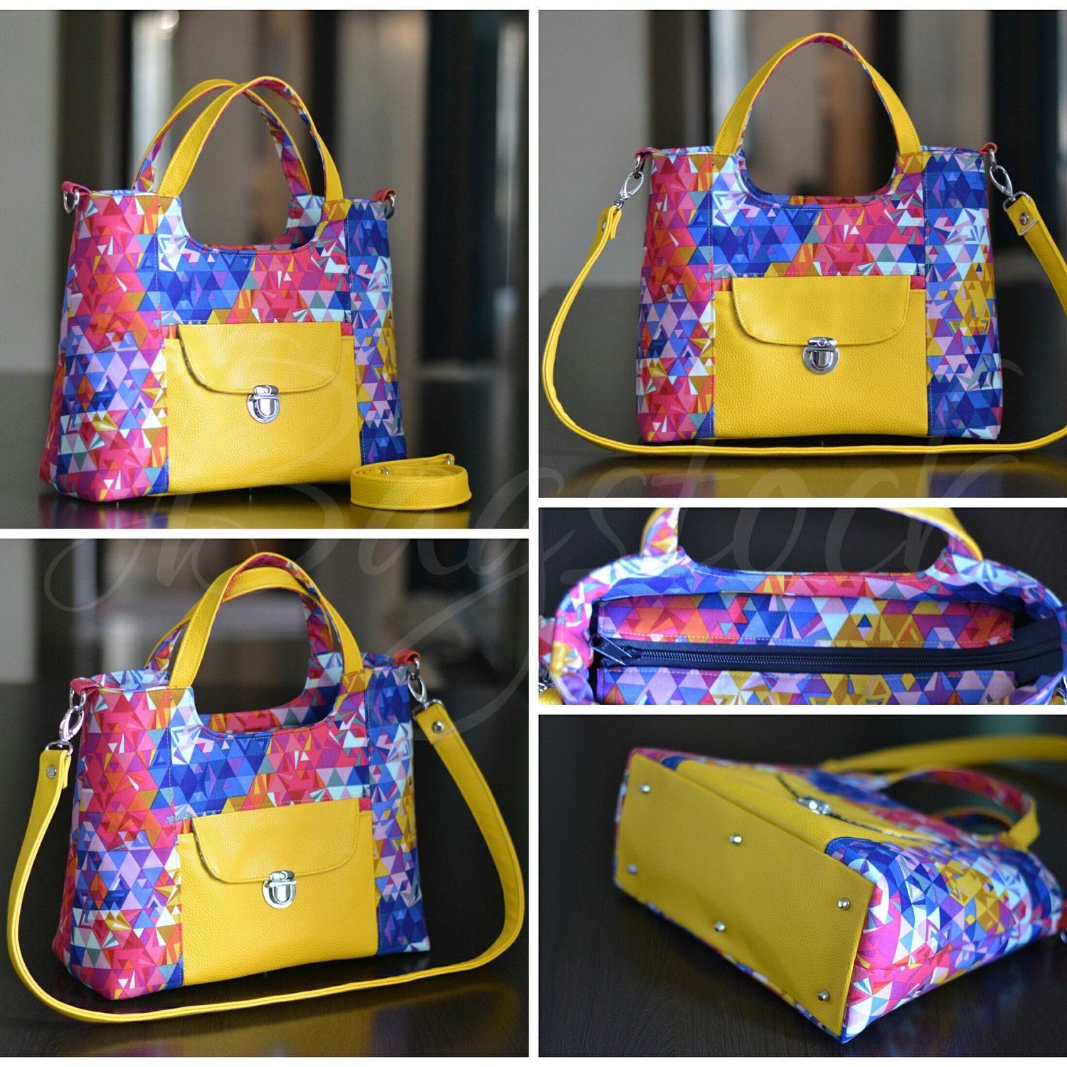 The Rose Handbag PDF sewing pattern Bagstock Designs