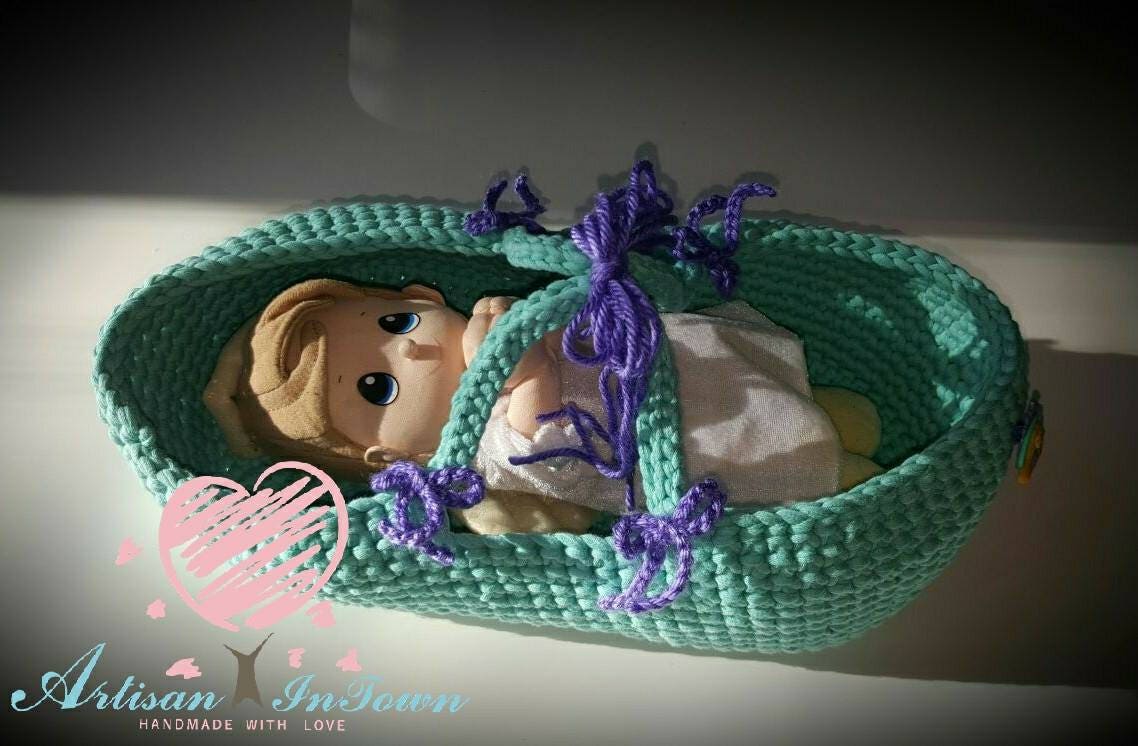 free crochet pattern doll basket