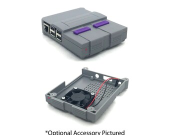 Super Tinytendo V2 Raspberry Pi 3 Case, Raspberry Pi Case, Raspberry Pi 3, 3D printed, SNES raspberry pi, SNES RPi, RetroPie, SNES pi