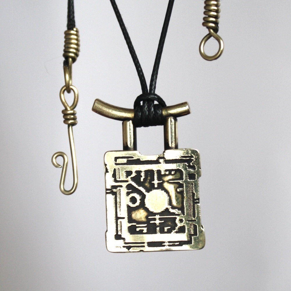 Traditional Jewelry Brass Pendant Japanese jewelry