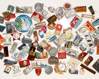 Lapel pins enamel hat pins vintage big collection badge soviet russian badge old collectible pins vintage hipster pin large set travel pin
