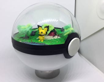 Pokeball Terrarium Pichu