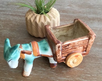 Vintage Donkey Small Planter