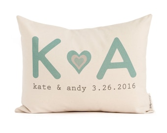 Gift for Her, Custom Pillow, 2nd Anniversary Gift, Cotton Anniversary, Gift for Her, Gift for Him, Throw Pillows, Home Decor