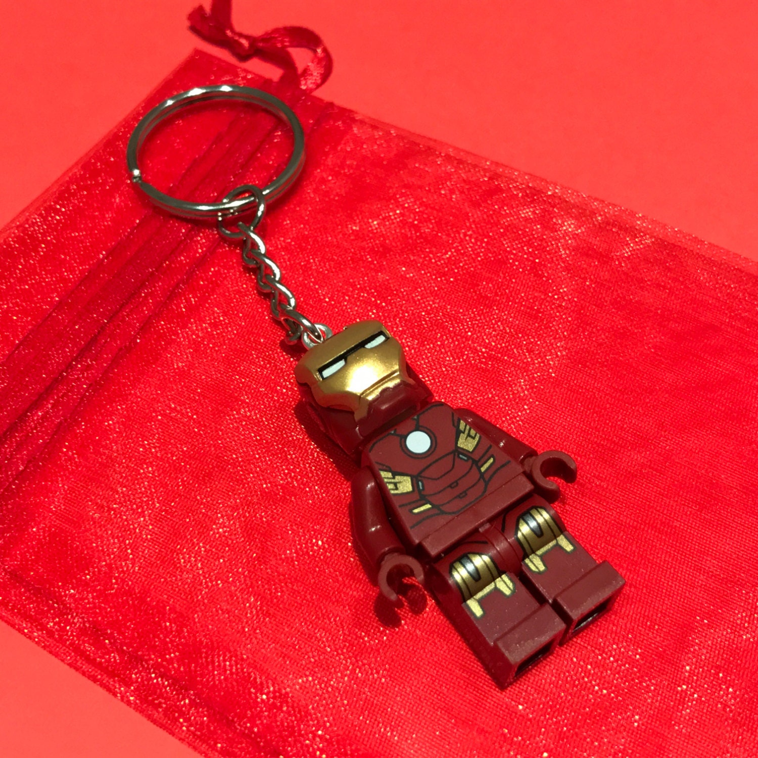 lego iron man key chain