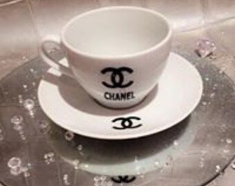 chanel tea cup and sauser