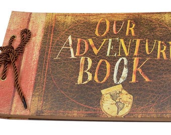 Anniversary Photo Album Scrapbook - Our Adventure Book Wedding Photo Album Scrapping 11.6”x7.5” inches, 80 Pages