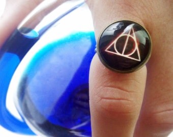Harry Potter Deathly Hallows / Harry Potter ring / Deathly Hallows ring / Deathly Hallows Pendant