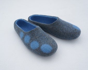 Felted slippers Felted wool slippers Felted women slippers Soft wool Organic women slippers