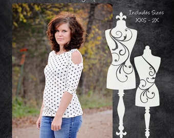 The Anniversary Top (Women's Sizes) PDF Sewing Pattern