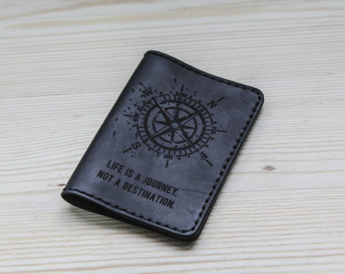 Personalized passport cover - black passport cover - Personalized passport holder - custom passport cover - leather passport - ticket holder