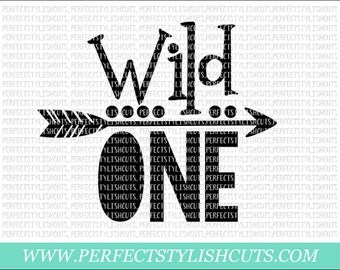 Wild One SVG, DXF, EPS, png Files for Cutting Machines Cameo or Cricut - 1st Birthday Svg, Birthday Svg, Onederful Svg, First birthday shirt