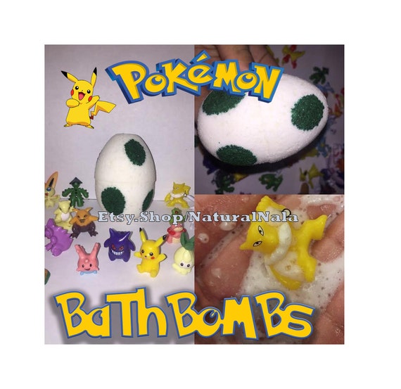 Pokemon Egg Hatching Bath Bomb By Naturalnala On Etsy