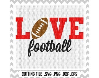 Football Svg, Love Football Svg, Football Mom, Sports, Svg-Dxf-Studio 3, Cutting Files for Silhouette & Cricut, Svg Download.