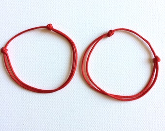 2 of Lucky Bracelet Red String Red cord Good luck Bracelet