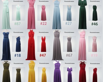Purple dress, purple bridesmaid dress, lavender bridesmaid dress, Wine Red Dress, Red Bridesmaid Dress, pink bridesmaid dress, yellow dress