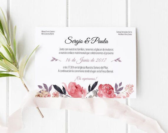 Crea Invitaciones De Boda Personalizadas Gratis Con Canva