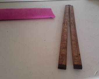 Vintage Stanley Boxwood Folding Ruler #68