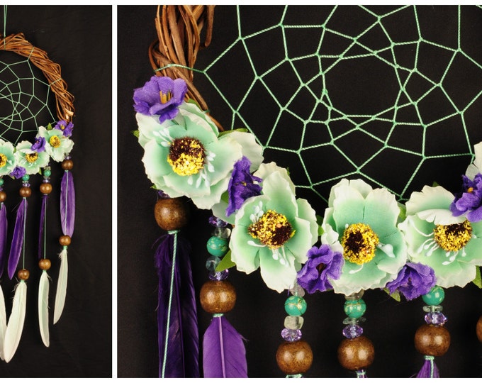 Dreamcatcher Mint Dream Catcher violet Dreamcatcher New Dream сatcher gift idea dreamcatchers boho dreamcatcher wall handmade idea gift mint