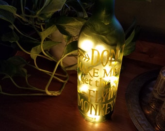 Don't Make MeGet the Flying Monkeys, Wine Bottle Lamp
