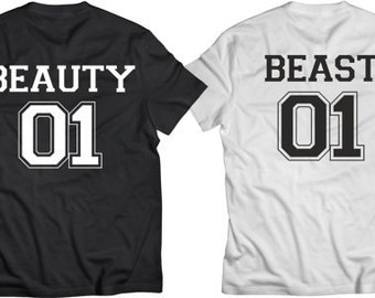 Beauty beast, beauty-and-the-beast-shirt, beauty beast shirts, couples shirts, boyfriend girlfriend shirts.