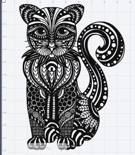 Free Free Mandala Cat Svg 950 SVG PNG EPS DXF File