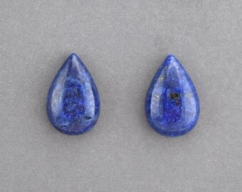 Lapis Lazuli Cabochon Pair