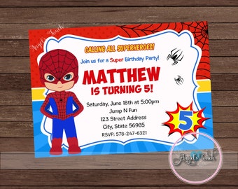 Baby Spiderman Invitations 10