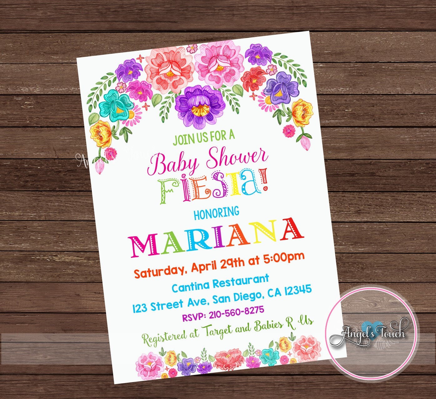 Fiesta Baby Shower Invitation Fiesta Baby Shower Fiesta