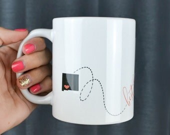 Long Distance Friendship - Best Friends Coffee Mug - State To State Mug - Cute Coffee Mug - Best Friend Gift - Gift For College Friends