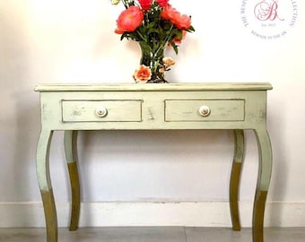 Vintage dressing table. Vanity unit. Writing table. Vintage desk. Vintage sideboard. Storage. Vintage table. Painted dressing table.