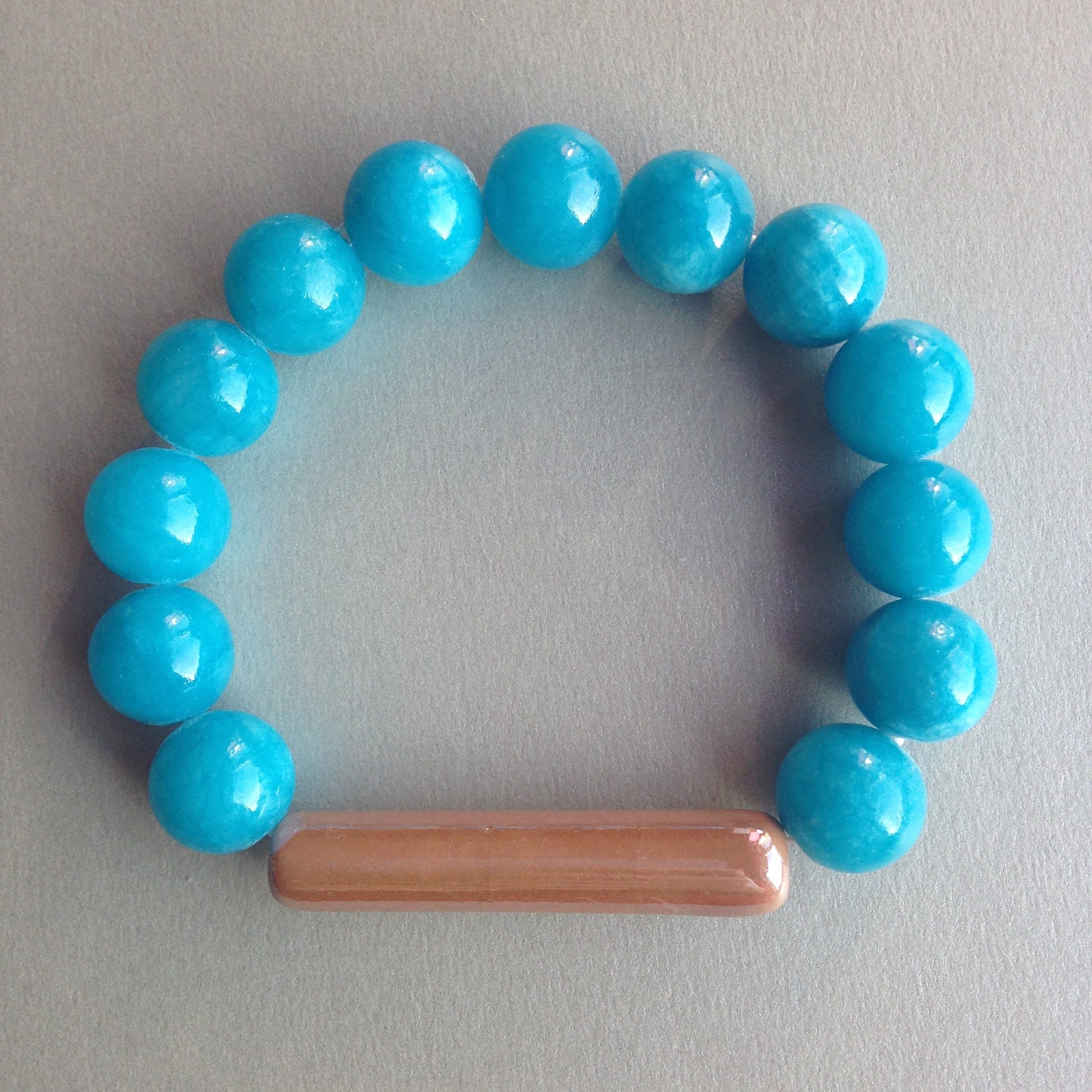 SALE Blue Jade Bracelet Gemstone Bracelet Natural Jade