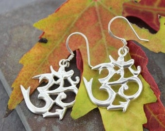 Sanskrit Om Earrings