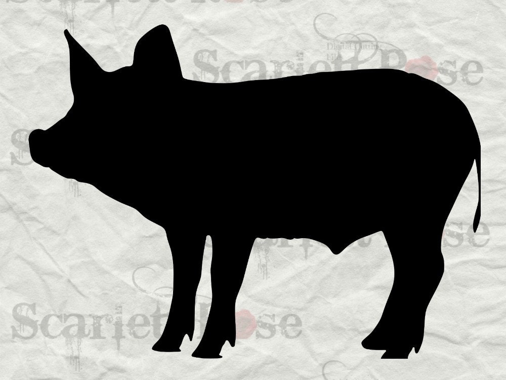 Download Pig Silhouette SVG cutting file clipart in svg jpeg eps and