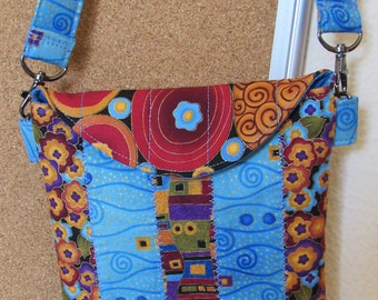 Girls Have Some Fun Blue Patchwork Purse - Sac à main bleu patchwork pour filles