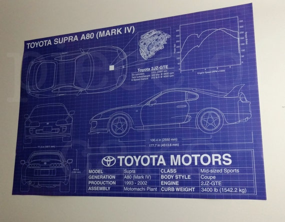 Toyota supra blueprint